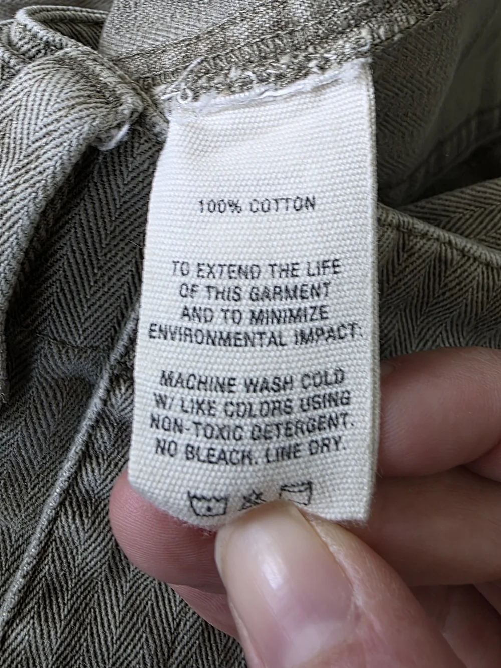 ALEX MILL Neil Pant In Herringbone, Vintage Olive, Size 0 - Picture 6 of 12